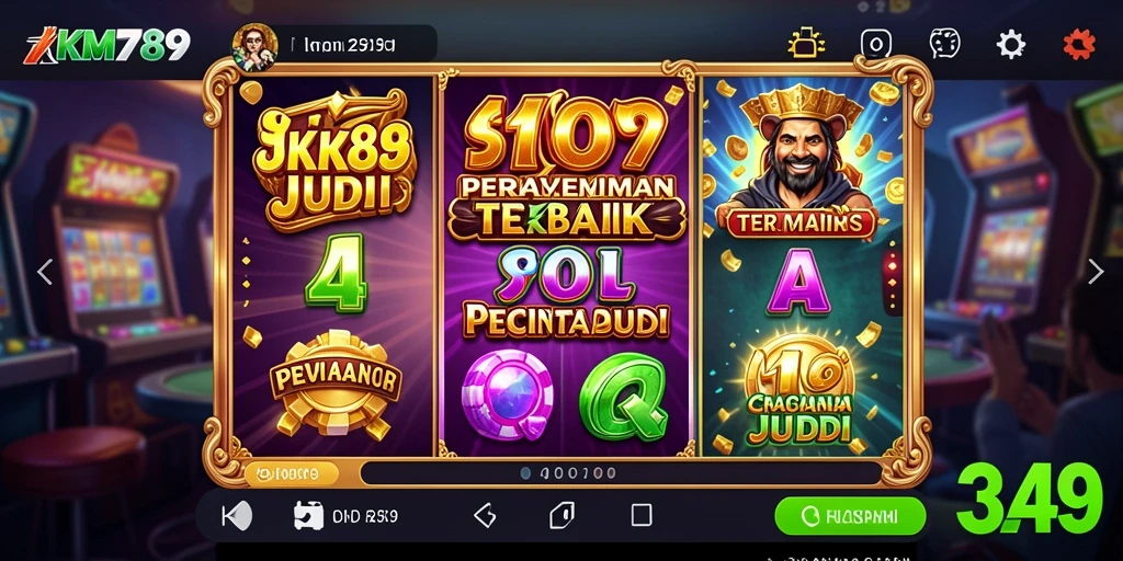 Screenshot gameplay KM789 menampilkan putaran slot yang mengasyikan.