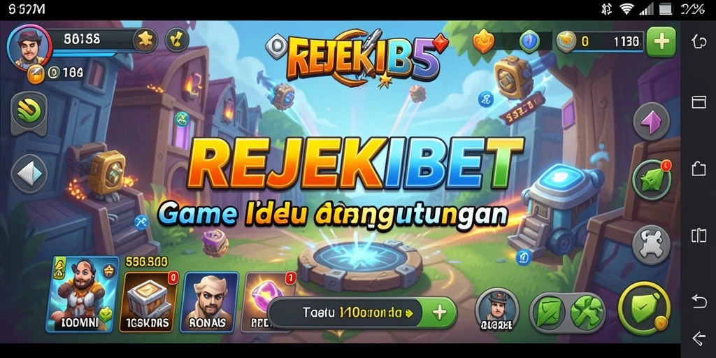 Tampilan menarik dari gameplay dalam game Idle REJEKIBET.