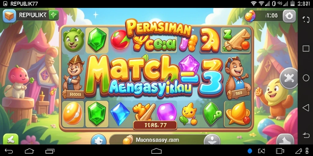 Gameplay seru dari REPUBLIK77 menunjukkan kombinasi warna-warni yang menarik.
