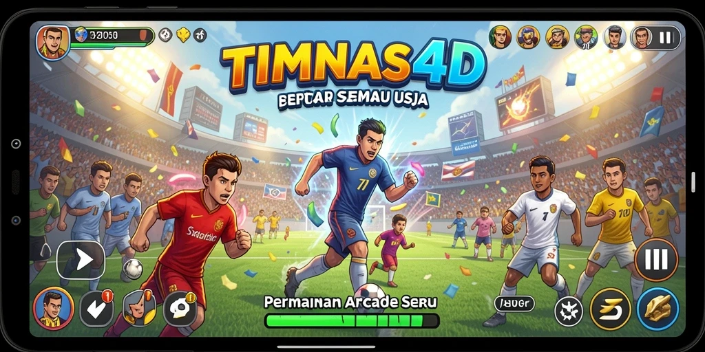 Screenshot utama TIMNAS4D menampilkan gameplay yang seru dan menantang.